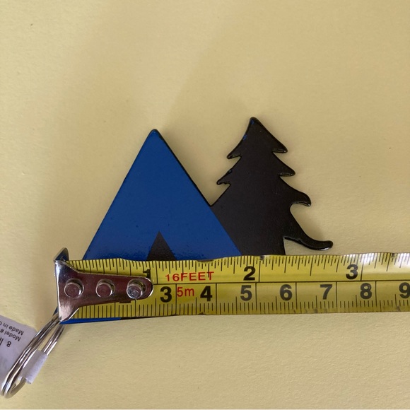 Tent keychain bottle opener black and blue - Picture 3 of 4